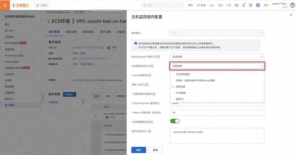 ecs主机_步骤二：采集阿里云ECS主机资源