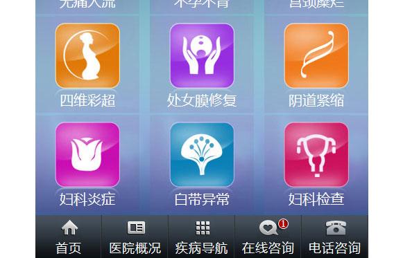 妇科医院手机网站源码_手机网站设置