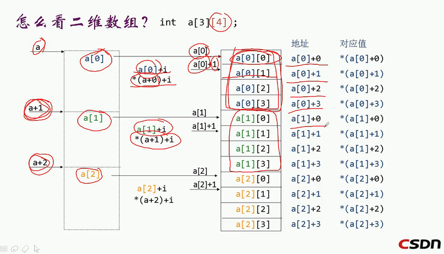 二维数组存储形式_数组