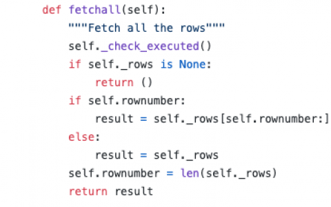 fetchall cursor.fetchall