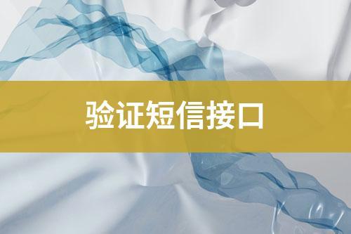短信认证接口_认证接口