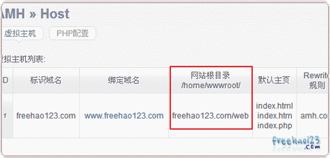国外虚拟主机 两个网站_使用AMH建站