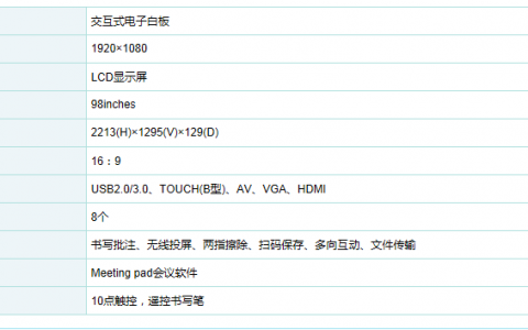 电子白板基本配置_基本配置