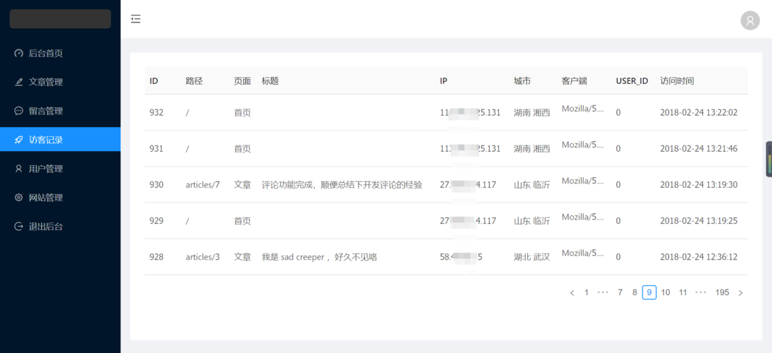 巩固网站访客量_查看访客记录