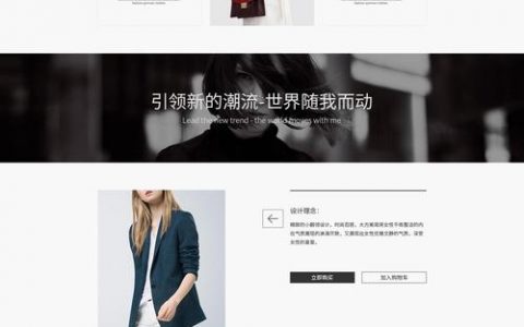 服饰网站模板_网站模板设置