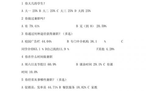 调查问卷结果分析_调查与问卷