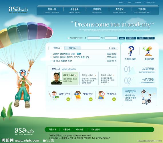 flash网站设计模板_网站模板设置