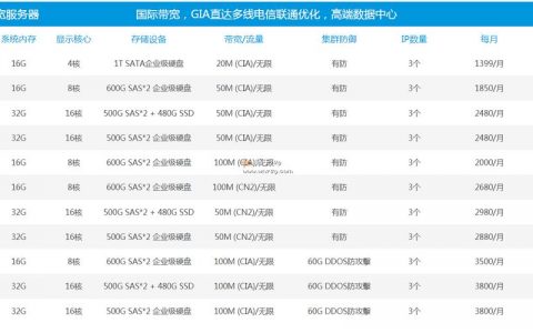 国际云服务器排名_查看容量排名