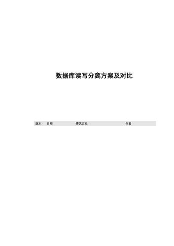 读写分离方案_读写分离