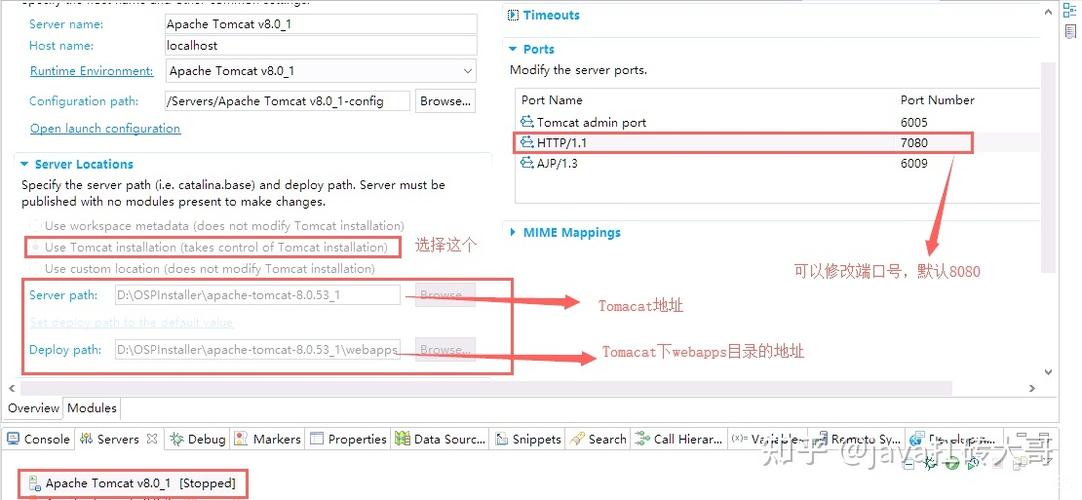 eclipse配置tomcat服务器_TOMCAT常用配置