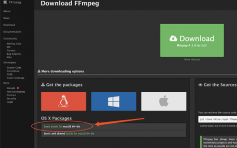 ffmpeg 存储视频文件_开始使用