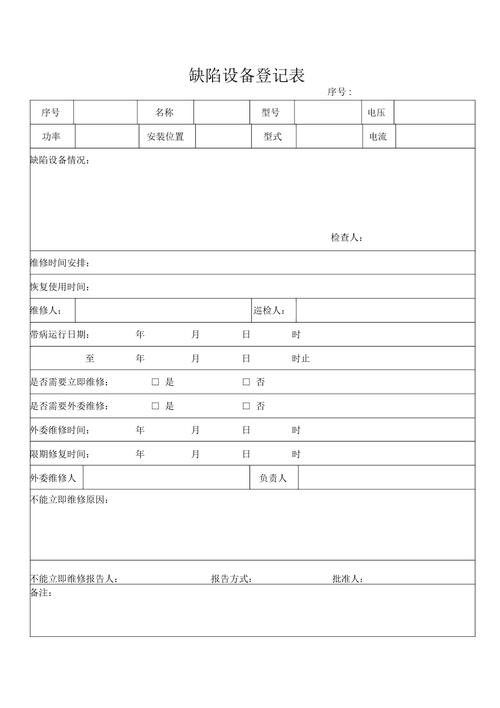 登记备案信息系统_缺陷登记