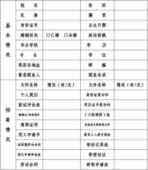 档案网站建设愿景_员工档案