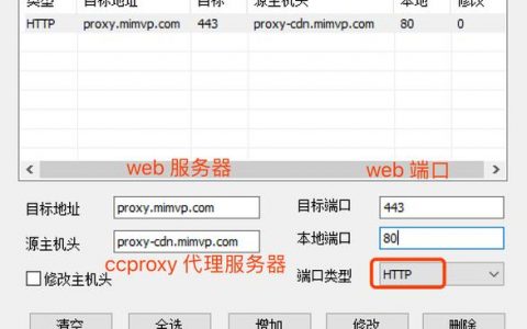 端口转发服务器配置_端口配置