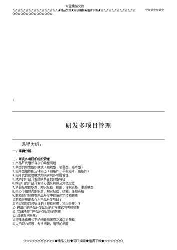 多项目管理_多项目管理实践案例