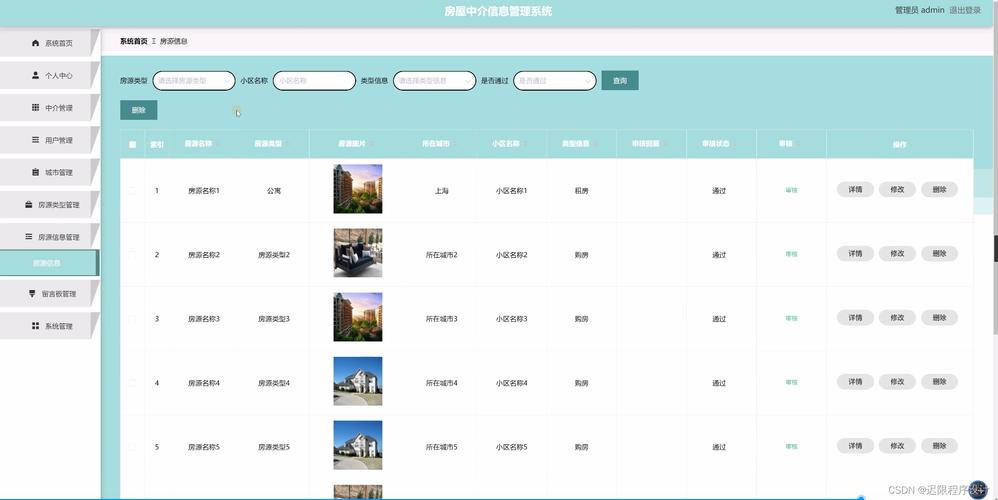 房地产中介网站系统_登录系统网站