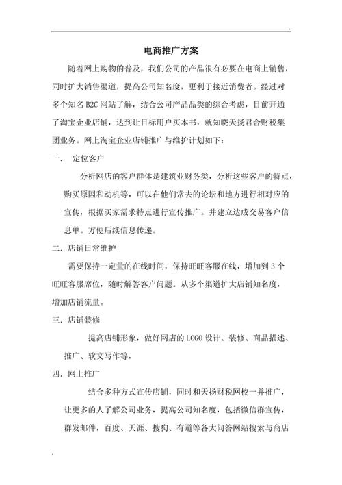 电子商务网站推广方案_网站推广（SEO设置）