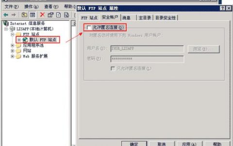 ftp服务器设置匿名_如何设置匿名填报？