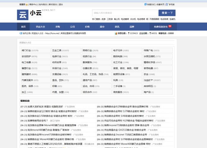 分类信息网站建设方案_查询指定分类信息