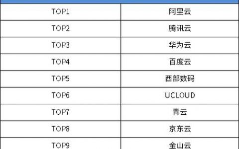 服务器提供商排名_查看容量排名