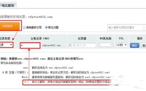 泛解析域名如何设置cdn_设置域名泛解析