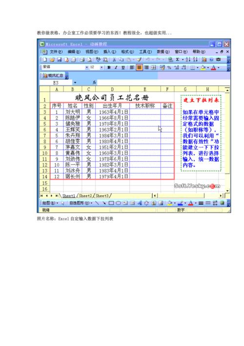 电子表格教程_使用教程