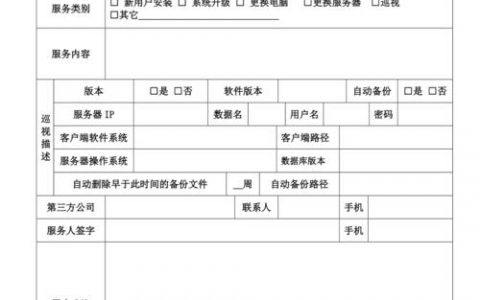 服务器维护报告_查询报告