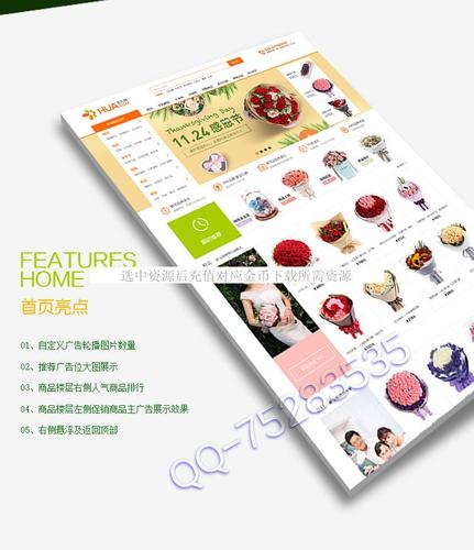 仿ecshop模板堂网站_网站模板设置