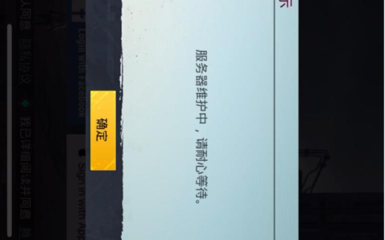 pubg服务器维护 请稍后再试什么意思
