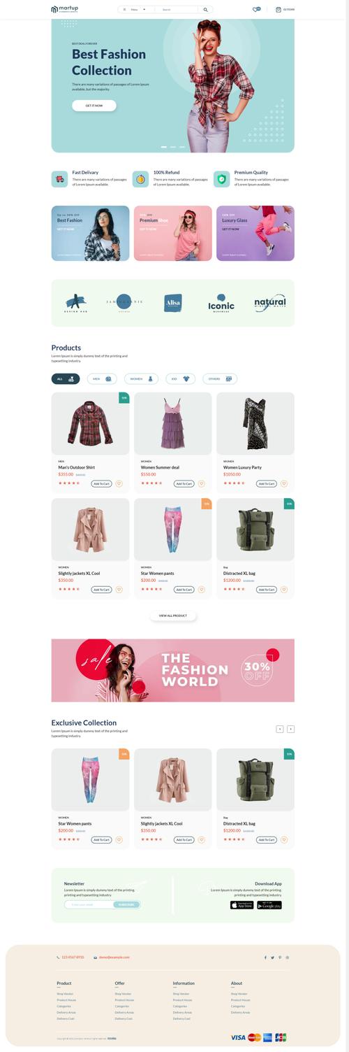 服装网站html模板_启用网站html静态化操作指导