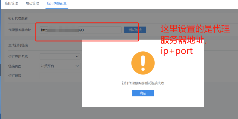 服务器访问失败请检查配置_proxy配置检查连接失败
