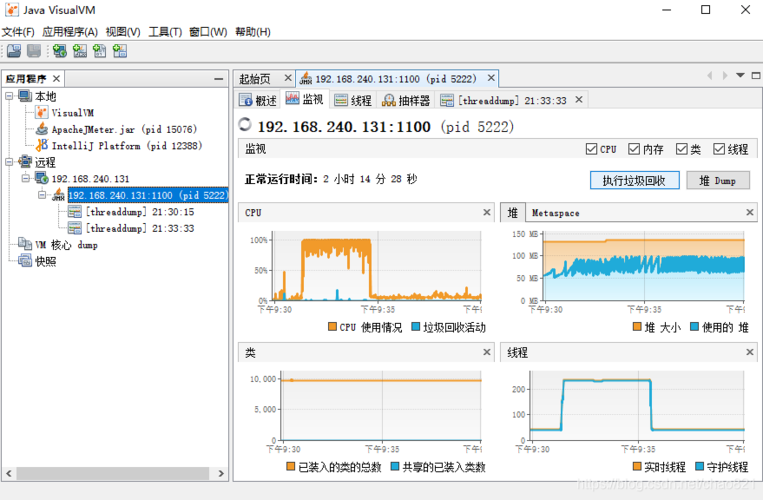 服务器内存小_JVM监控界面内存监控中，为何最大内存比分配内存小？