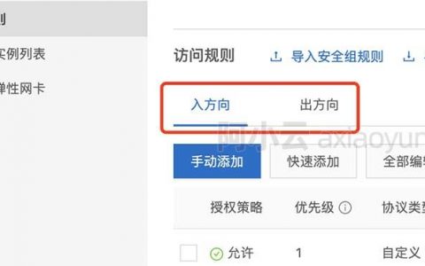 服务器安全中的入方向和出方向有何区别与重要性？