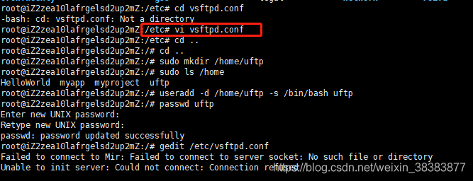 ftp 服务器linux服务器_本地Linux主机使用FTP上传文件到Linux云服务器