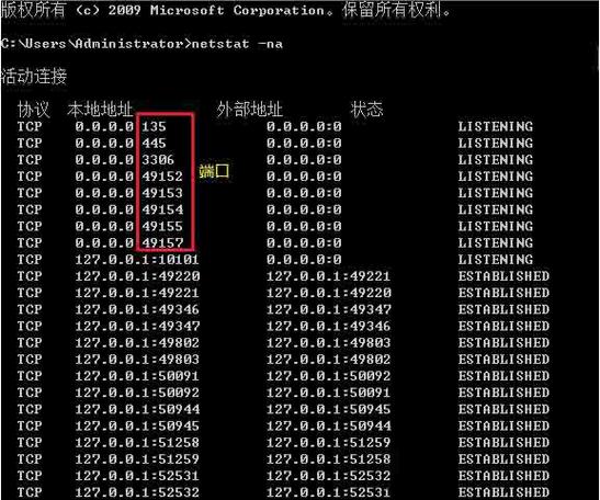 服务器查看主机端口_查看风险端口