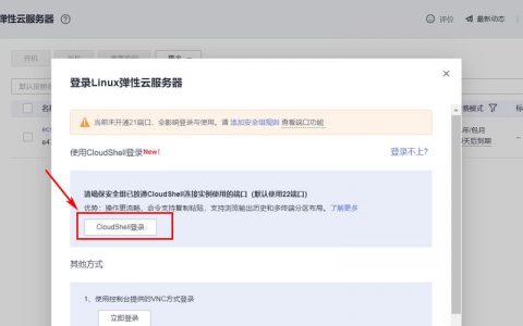 如何通过CloudShell安全登录到云服务器？