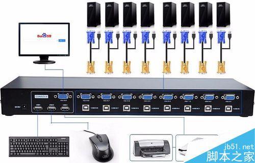 服务器连接多个电脑主机_电脑端