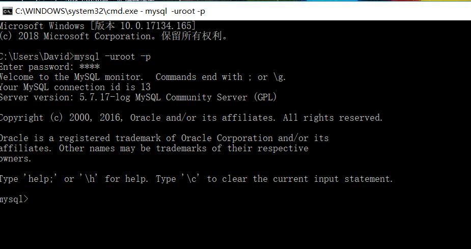 mysql命令行查看数据库_Mysql数据库