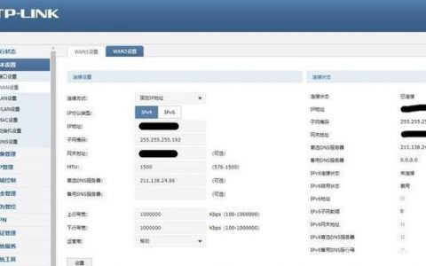 如何在服务器上配置第二个网口以创建独立的LAN和WAN互联口？