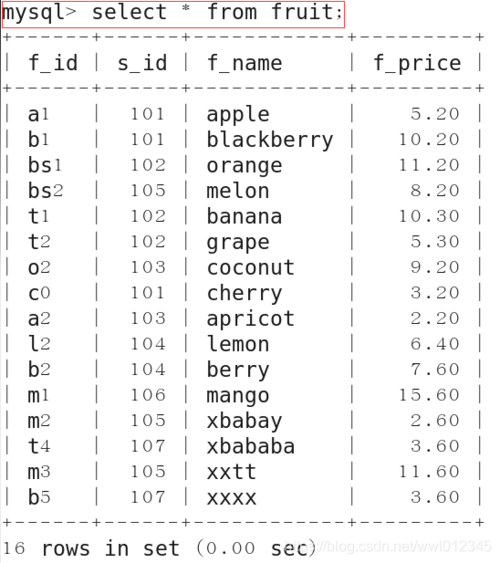 mysql查询数据库中所有表_查询所有表