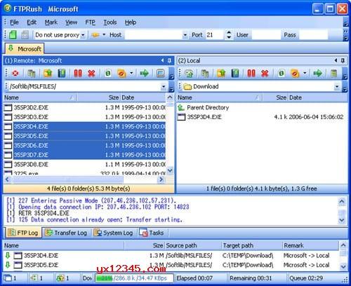 flashfxp自动同步FTP服务器_通过FTP/SFTP客户端登录文件传输类资源