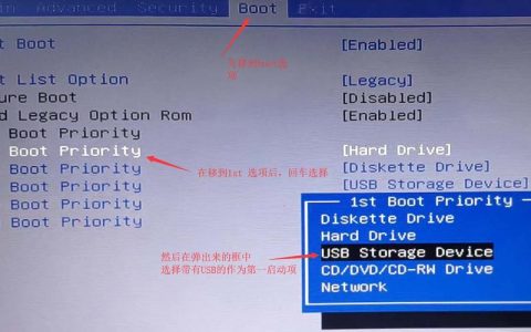 如何在戴尔计算机的BIOS中配置USB启动选项？