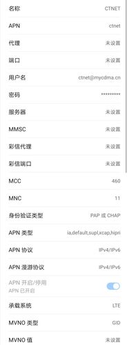 手机电信接入点的服务器填什么