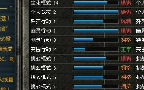 穿越火线匹配服务器与普通服务器的区别在哪里？