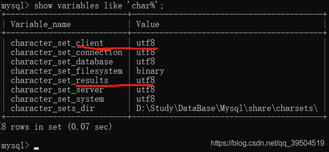 mysql 查看数据库编码命令_查看命令帮助