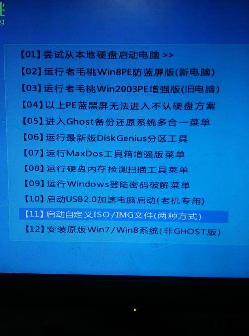 iso系统文件放在老毛桃哪里