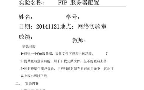 如何有效评估FTP服务器实验的性能和稳定性？