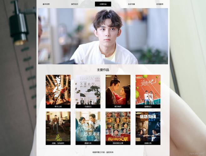 明星网页网站制作_网页版小程序制作