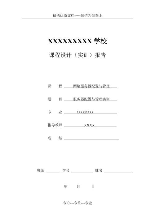 服务器配置实训归纳心得_管理实训任务