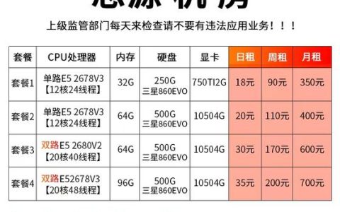服务器出租管理软件的选择标准是什么？
